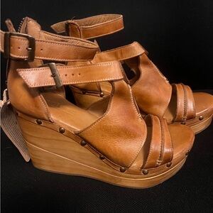 BED STU Princess *new with tag* Women's Leather Wedge Sandals size 10